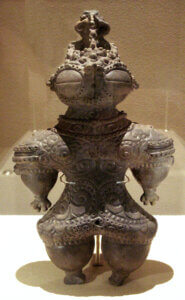 Japon - figurina Dogu-Miyagi din anii -1000 pana la -400, Tokyo National Museum.